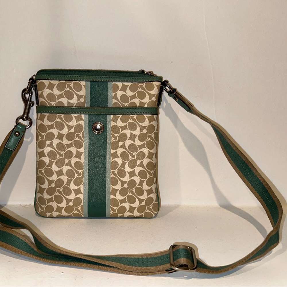 Coach turquoise Crossbody bag